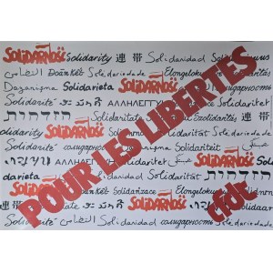 Pour les Libertes, Solidardność / Plakat patriotyczny