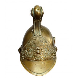 Antique fireman's helmet, France, 1855/1872