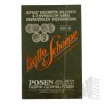 Cesarstwo Niemieckie - Broszura Reklamowa Firmy Ballo & Schoepe Glowno b. Posen (Poznań)