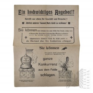 German Empire-Advertising Brochure Stacking Chimneys Max Toepfer Charlottenburg 1912