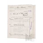 Cesarstwo Niemieckie- Ulotka Reklamowa Hurtownia Drewna Max Stanner Holz-Handlung en gros und Export von Max Stanner) Wrocław (Breslau) 1911