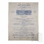 Germany - Advertising Leaflet of Emil Kollner Asphaltwerk I Chemische Fabrik (Emil Kollner Asphaltwerk U. Chemische Fabrik), Leipzig (Leipzig).