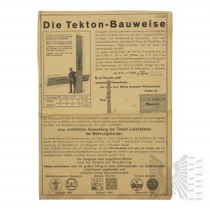Niemcy - Broszura Informacyjna Metoda Konstrukcji Tekton (Die Tekton-Bauweise), 1926 r.