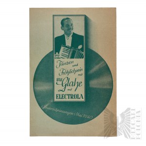 Niemcy - Electrola - Tańczyć i Być Szczęśliwym z Willem Glahe (Tanzen und Frohlichsein mit Will Glahe auf Electrola)