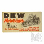 Niemcy - Plakat Reklamowy Firmy DKW Motocykle (DKW Motorräder)