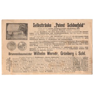 Niemcy - Ulotka Reklamowa Poideł Automatycznych dla Bydła (Selbsttranke Patent Schonefeld)