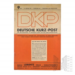 II Wojna Światowa - DKP Deutsche Kurz-Post Skrót Wiadomości Ze Świata Dla Zapracowanych, nr 9 (Das Weltgeschen In Ausserster Kurze Den Stark Beschaftigen, 9 Heft), Berlin