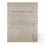II RP - Cennik na Resory Skład Żelaza, Towarów Stalowych i Mosiężnych F. Przymuszała, Leszno Wielkopolskie