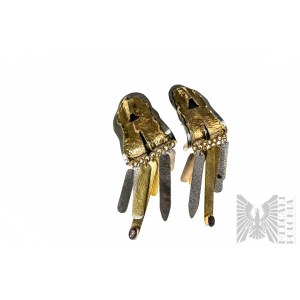 Earrings with Natural Stones, 925 Silver