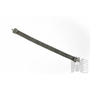 Geflochtenes Designer-Armband, 925 Silber