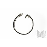 Geflochtenes Designer-Armband, 925 Silber