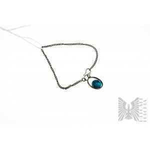 Türkis-Kugel-Armband, 925 Silber