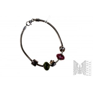 Bracciale con charms, argento 925