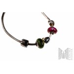 Bracciale con charms, argento 925