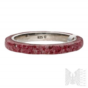 Ring with Natural Pink Quartz with Mass of 3.00 ct - Silver 925, Has Gemporia Certificate