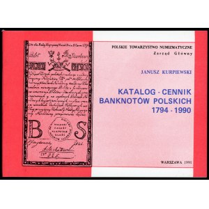 Kurpiewski, Katalog - Cennik banknotów polskich 1794-1990