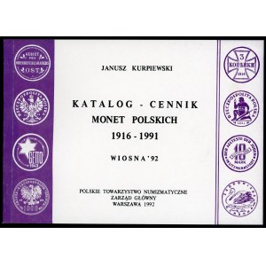 Kurpiewski, Katalog - Cennik monet polskich 1916-1991