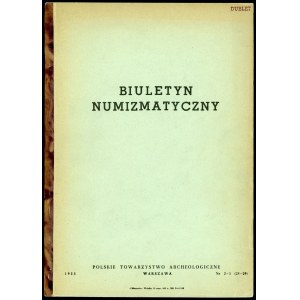 Biuletyn Numizmatyczny Nr 2-3 (28-29) 1955
