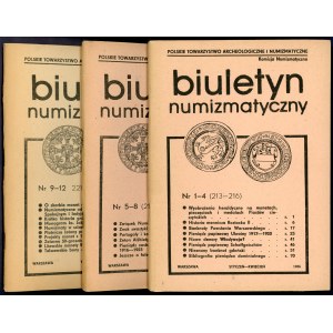 Biuletyn Numizmatyczny Rocznik 1986 (komplet)