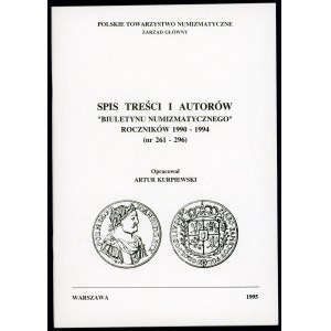 Biuletyn Numizmatyczny Spis (261-296)