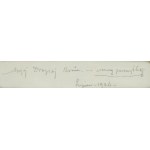 Jacek Malczewski (1854 Radom - 1929 Cracovia), Collezione di 6 disegni coautoriali e autografo dell'artista, 1926 ca.