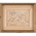 Jan Matejko (1838 Krakow - 1893 Krakow), Lion - a humorous drawing
