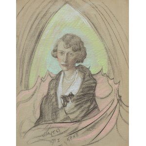 Stanislaw Ignacy Witkiewicz, Witkacy (1885 Warsaw - 1939 Jeziory in Polesie), Portrait of a woman (Helena Czerwijowska?), 1934