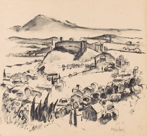 Maria Melania Mutermilch Mela Muter (1876 Warszawa - 1967 Paryż), Widok na Fort św. Andrzeja w Villeneuve-lès-Avignon, około 1940