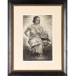 Boleslaw Cybis (1895 Massandra Farm in Crimea - 1957 Trenton (New Jersey, USA)), Half-act of a woman in a shawl, 1927-29