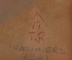 Teresa Roszkowska (1904 Kijów - 1992 Warszawa), Bukiet kwiatów w wazonie, 1941