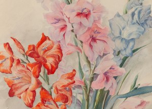 Paweł Steller (1895 Hermanice - 1974 Katowice), Gladiole, 1943