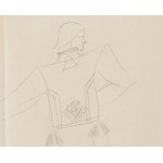 Stanislaw Szukalski (1893 Warta near Sieradz - 1987 Los Angeles), Costume sketch, ca. 1960