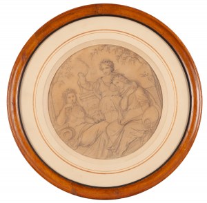 Józef Simmler (1823 Warszawa - 1868 Warszawa), Alegoria sztuk pięknych (