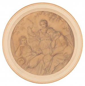 Józef Simmler (1823 Warszawa - 1868 Warszawa), Alegoria sztuk pięknych (
