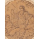 Jozef Simmler (1823 Warsaw - 1868 Warsaw), Allegory of the fine arts (Composition to a painting)