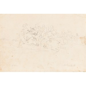 Piotr Michałowski (1800 Kraków - 1855 Krzyżtoporzyce k. Kraków), Battle of the 14th Cuirassier Regiment of the Duchy of Warsaw