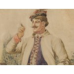 Seweryn Bieszczad (1852 Jaslo - 1923 Krosno), Portrait of Louis de Laveaux in Krakow attire.