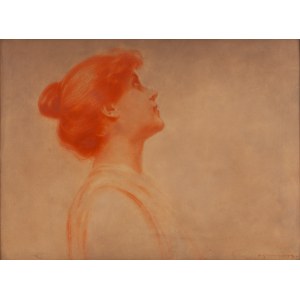 Piotr Stachiewicz (1858 Nowosiółki Gościnne - 1930 Kraków), Portrait of a Woman