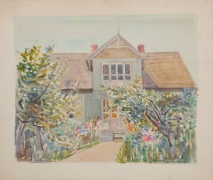 Jerzy Herbst (1907 Humań, Ukraina - 1975 Warszawa), Dom w ogrodzie