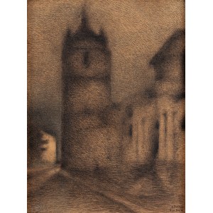 Marian Trzebinski (1871 Gąsin - 1942 Warsaw), Church in Kamieniec Podolski, 1912