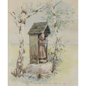 Józef Rapacki (1871 Warsaw - 1929 Olszanka near Skierniewice), Village shrine, 1928