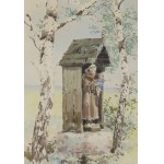 Józef Rapacki (1871 Warsaw - 1929 Olszanka near Skierniewice), Village shrine, 1928