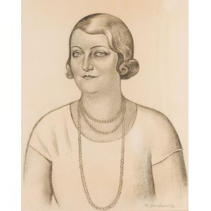Henryk Berlewi (1894 Warsaw - 1967 Paris), Young woman with a string of pearls, 1931