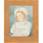 Alicja Hohermann (1902 Warsaw - 1943 Treblinka), Girl with a forget-me-not, 1936