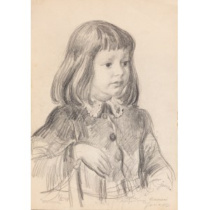 Jan Marcin Szancer (1902 Kraków - 1973 Warszawa), Portret dziewczynki, 1949