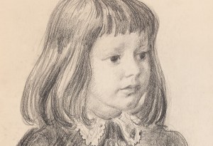 Jan Marcin Szancer (1902 Kraków - 1973 Warszawa), Portret dziewczynki, 1949