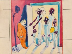 Jerzy Zaruba (1891 Radom - 1971 Warszawa), Egzotyczna wizyta