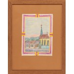 Nikifor Krynicki (1895 Krynica - 1968 Folusz), Pejzaż miejski z kościołem