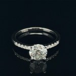 GOLD RING 2.47 GR WITH DIAMOND AND DIAMONDS - RNG21203