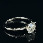 GOLD RING 2.47 GR WITH DIAMOND AND DIAMONDS - RNG21203